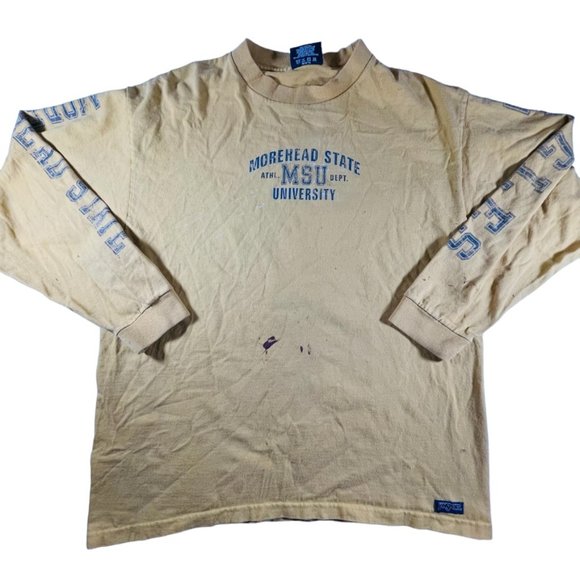 Vintage Morehead State University distressed long sleeve t-shirt Jansport large - Picture 1 of 3